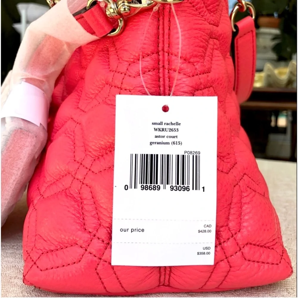 KATE SPADE KATE SPADE small rachelle astor court satchel crossbody leather